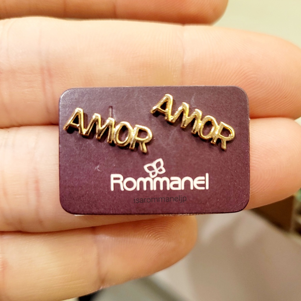 Brinco Rommanel Palavra Amor Escrito 526448