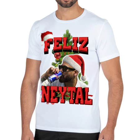 Camiseta Neymar Natal Feliz Camisa Neytal Unissex 100% Algodão Premium Natal 2025