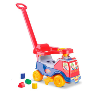 Carrinho de Passeio Triciclo Com Empurrador Motoca Infantil Bebe Menino e Menina Velotrol Grande Cardoso Toys em Oferta na Shopee