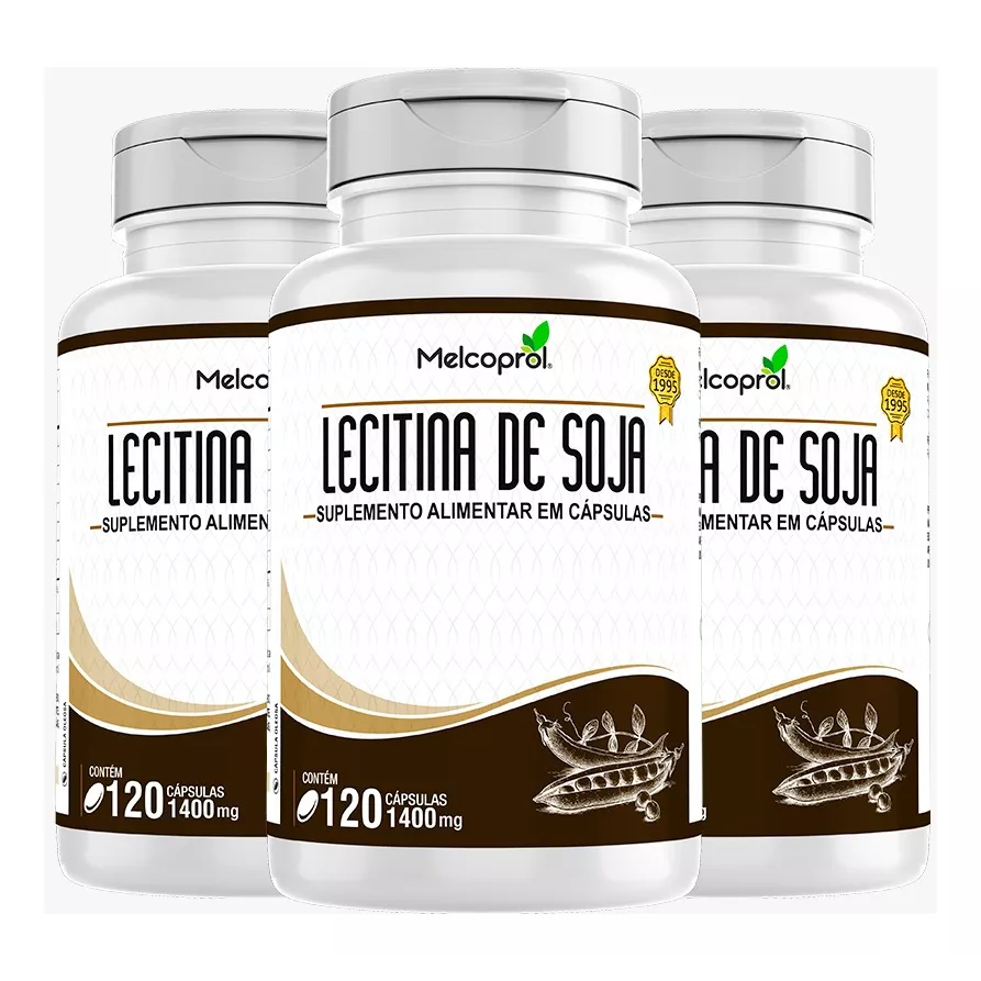LECITINA DE SOJA 1400MG 120 CAPSULAS MELCOPROL — imagem 2 de 2