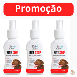 Bite Clean Spray Amargo Adestrador Anti lambida, Mordedura e Destruição de Objetos - 120 ml em Oferta na Shopee