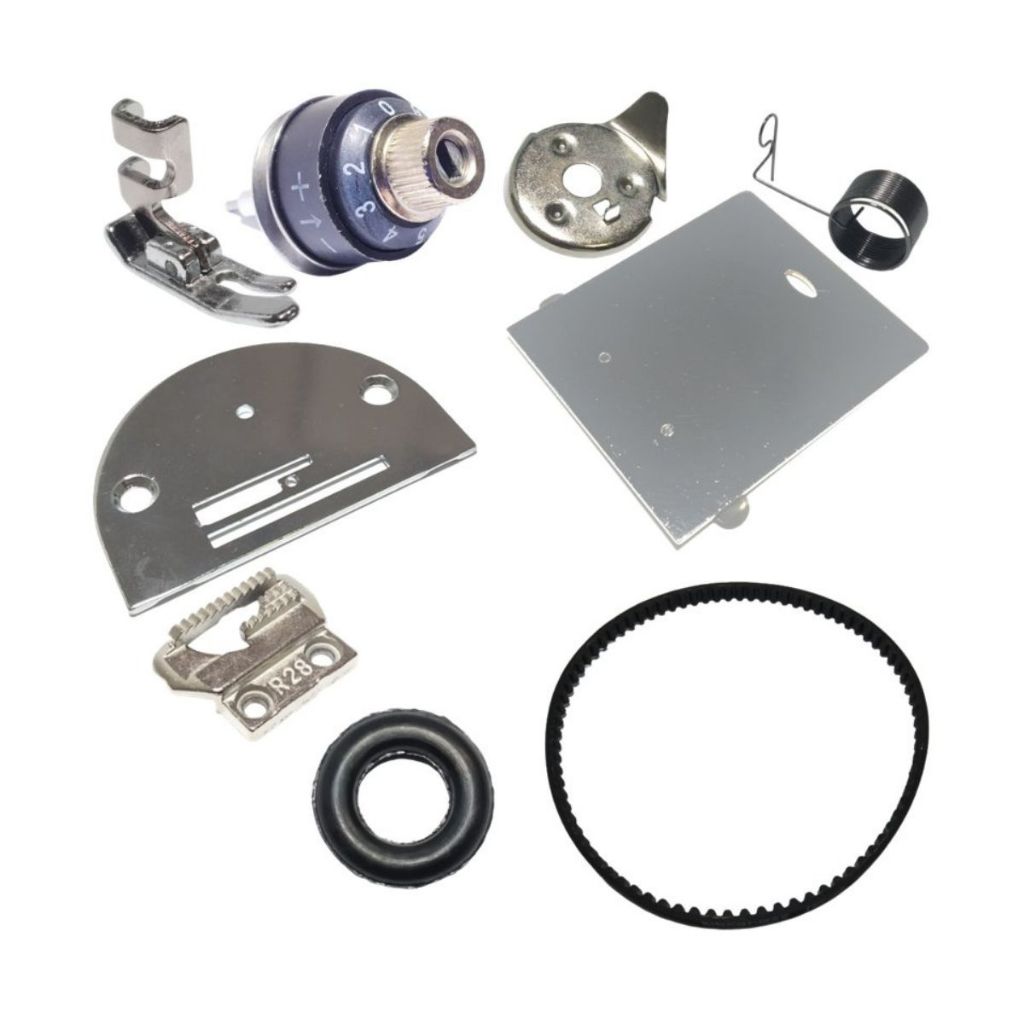 Kit Calcador Tensor Mola Chapa Dente Guia Correia Singer 15C Elgin Vigorelli