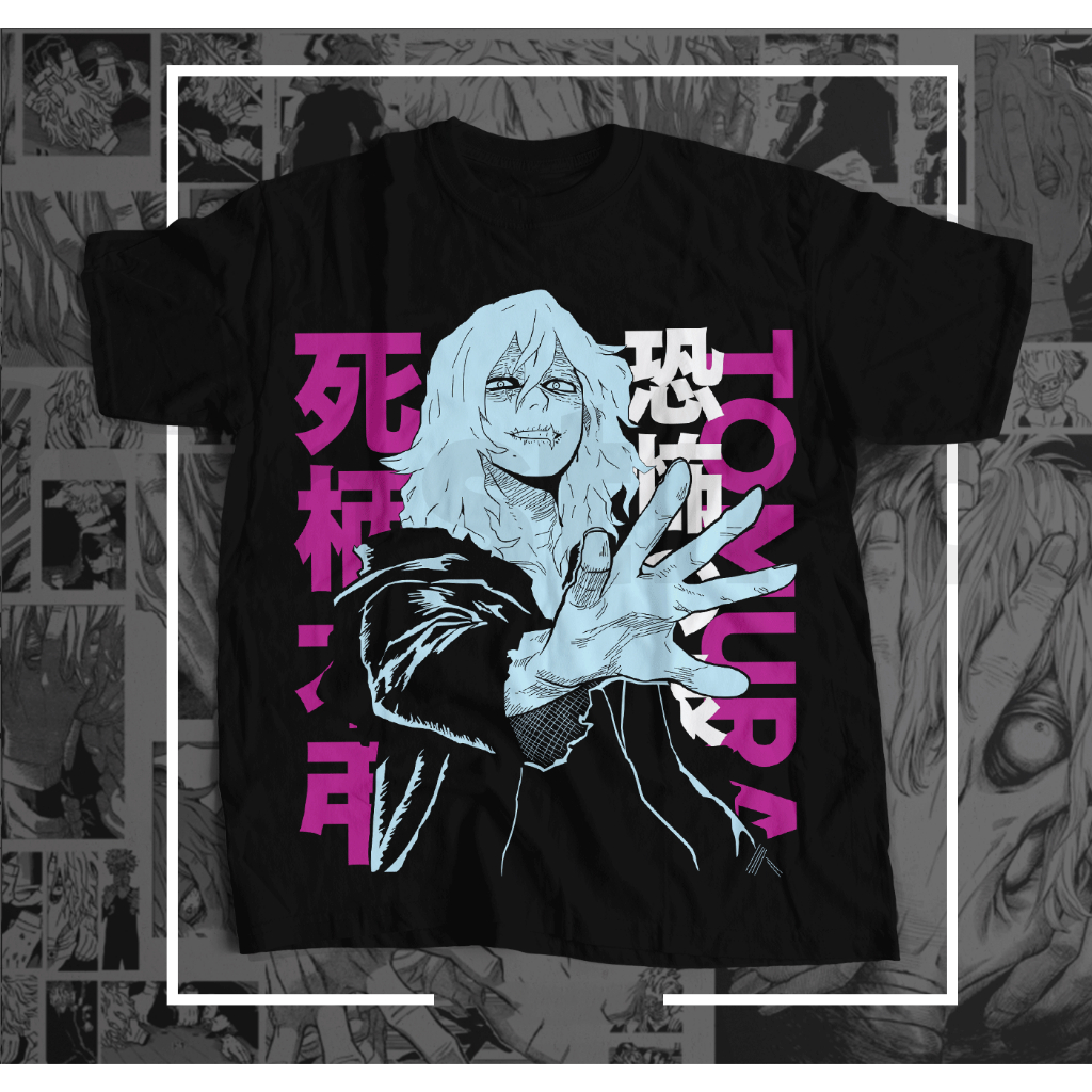 Camisa Tomura Shigaraki My Hero Academia Boku No Hero Blusa Camiseta de Anime 100% Algodão em Oferta na Shopee