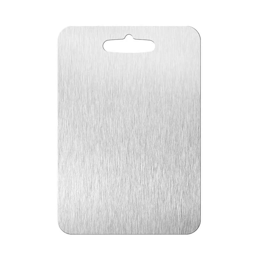 Tábua de corte de aço inoxidável Tábuas de corte de aço inoxidável de dupla face para cozinha e camping