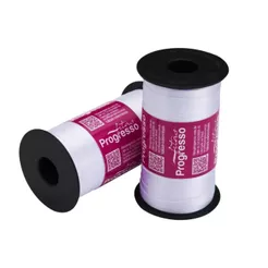 1~4 Fita de Cetim Branco 100 Metros 7Mm - Cód-201 (CHOCO)