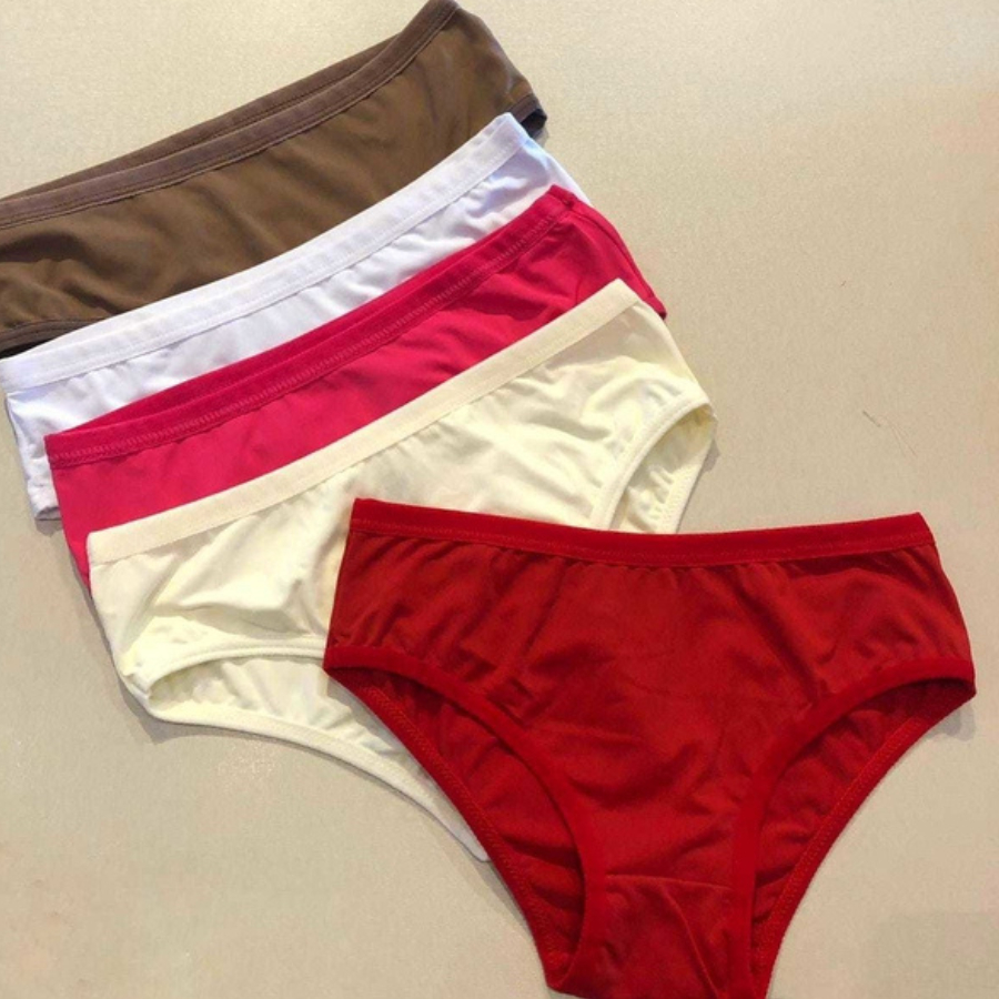 Kit 10 Calcinha Infantil Menina  Mocinha em Viscose Malha Calçolinha