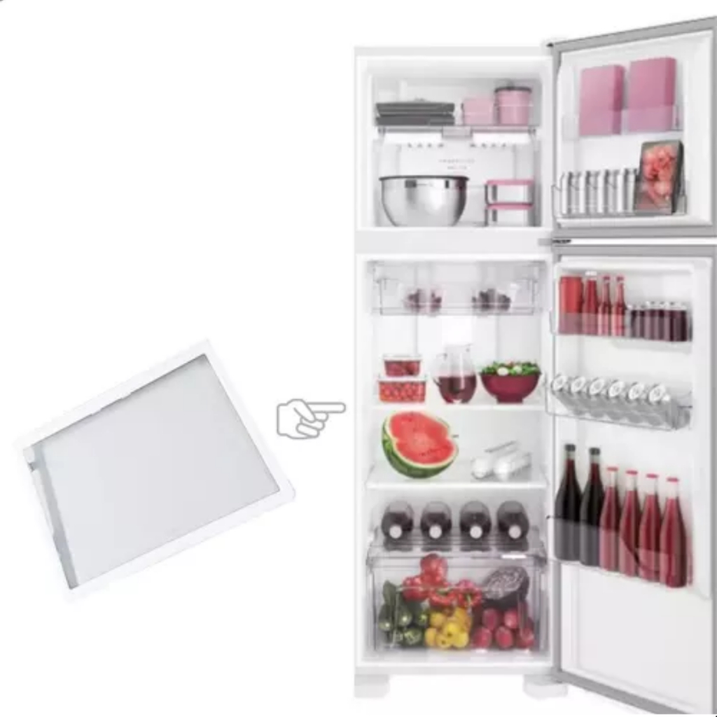 Vidro da prateleira geladeira electrolux original Df37 Df38a Df38x