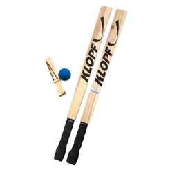 Kit Tacobol 2 Tacos Madeira com Pega + 2 Casas + 1 Bola Para Jogo De Taco Bets Diversão e Esporte