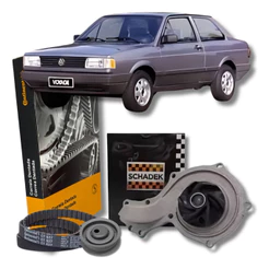 Kit Correia Dentada Tensor e Bomba D'Agua VW Gol / Voyage / Parati / Saveiro / Santana 1.8 / 2.0 AP