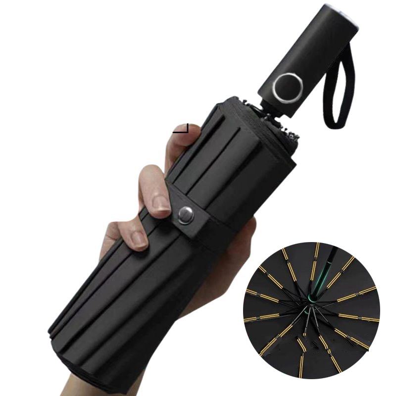 guarda-chuva dobrável totalmente automático protetor solar anti-ultravioleta guarda-sol