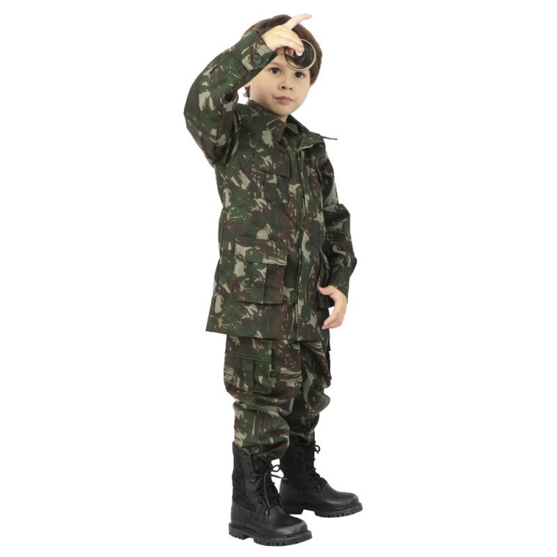 Farda Infantil Militar (Calça + Gandola) Tática EB