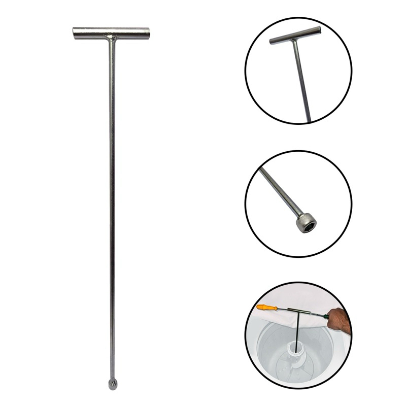 Chave T 10mm Longa 62 Agitador Brastemp Eletrolux Dourada