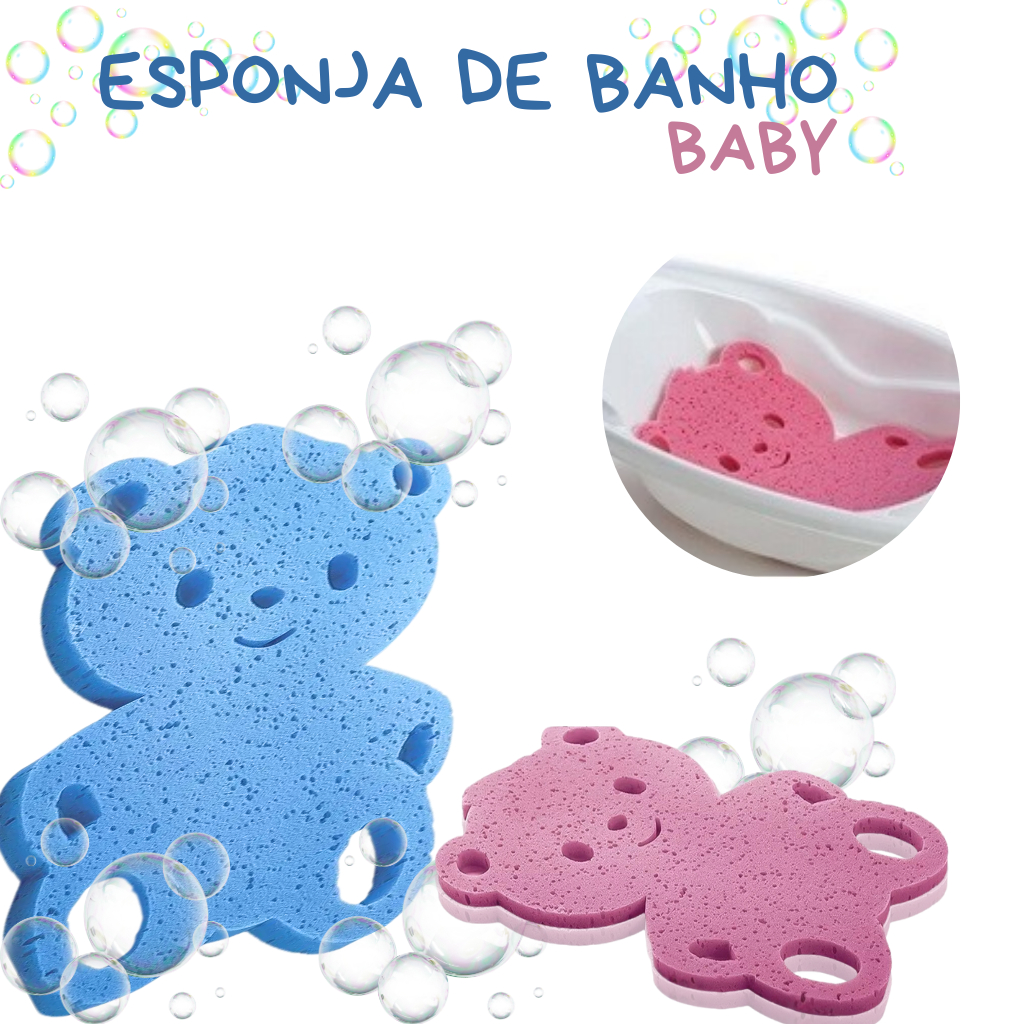 Esponja Para Banho Antiderrapante Bebê Banheira