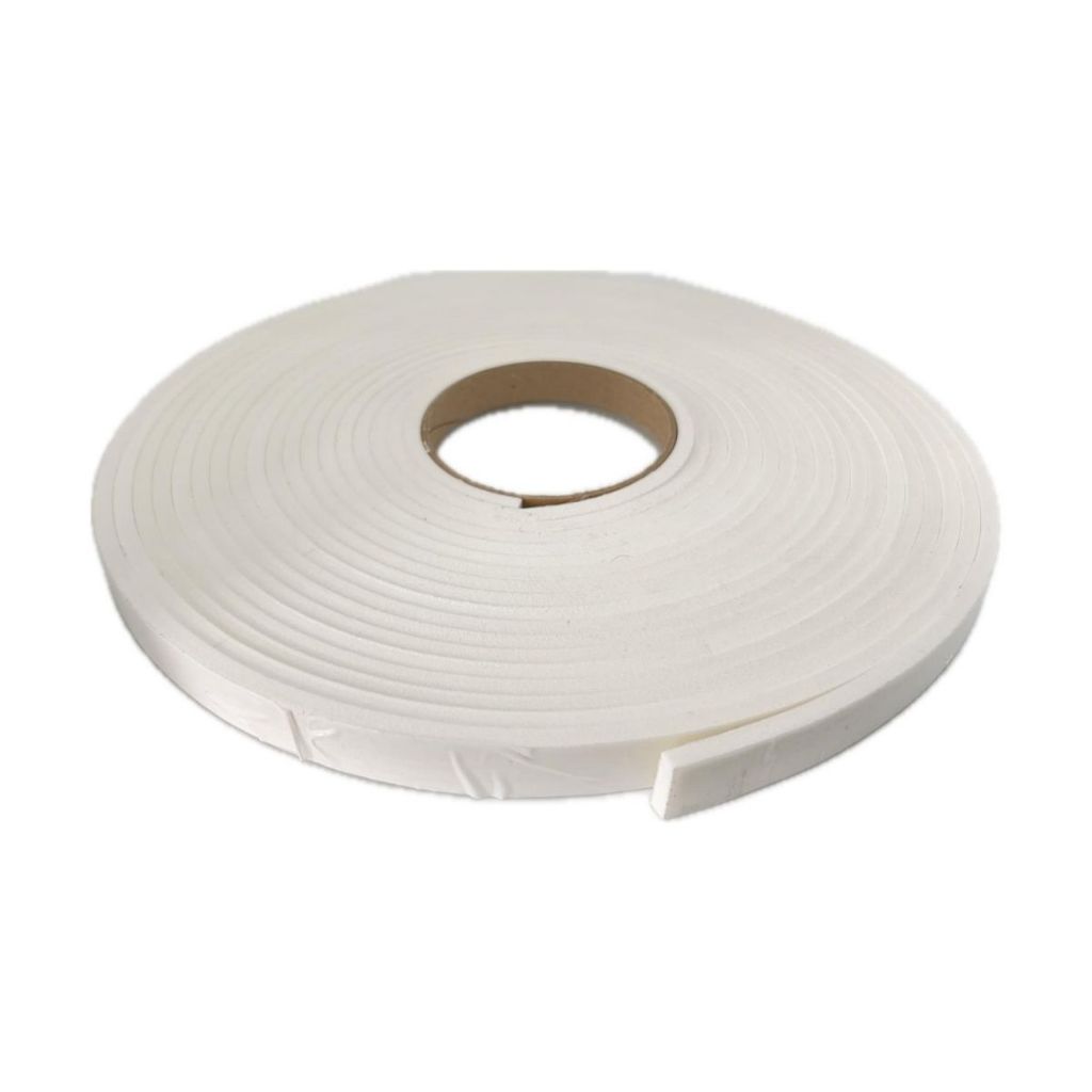 Espuma Fita Adesiva Veda Fresta 15x5 Branco Abafador Anti Ruído Acústica Janela Porta