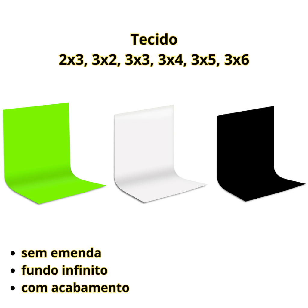 Fundo Infinito Sem Emendas Tam 2x3 até 3x6 Com Acabamento