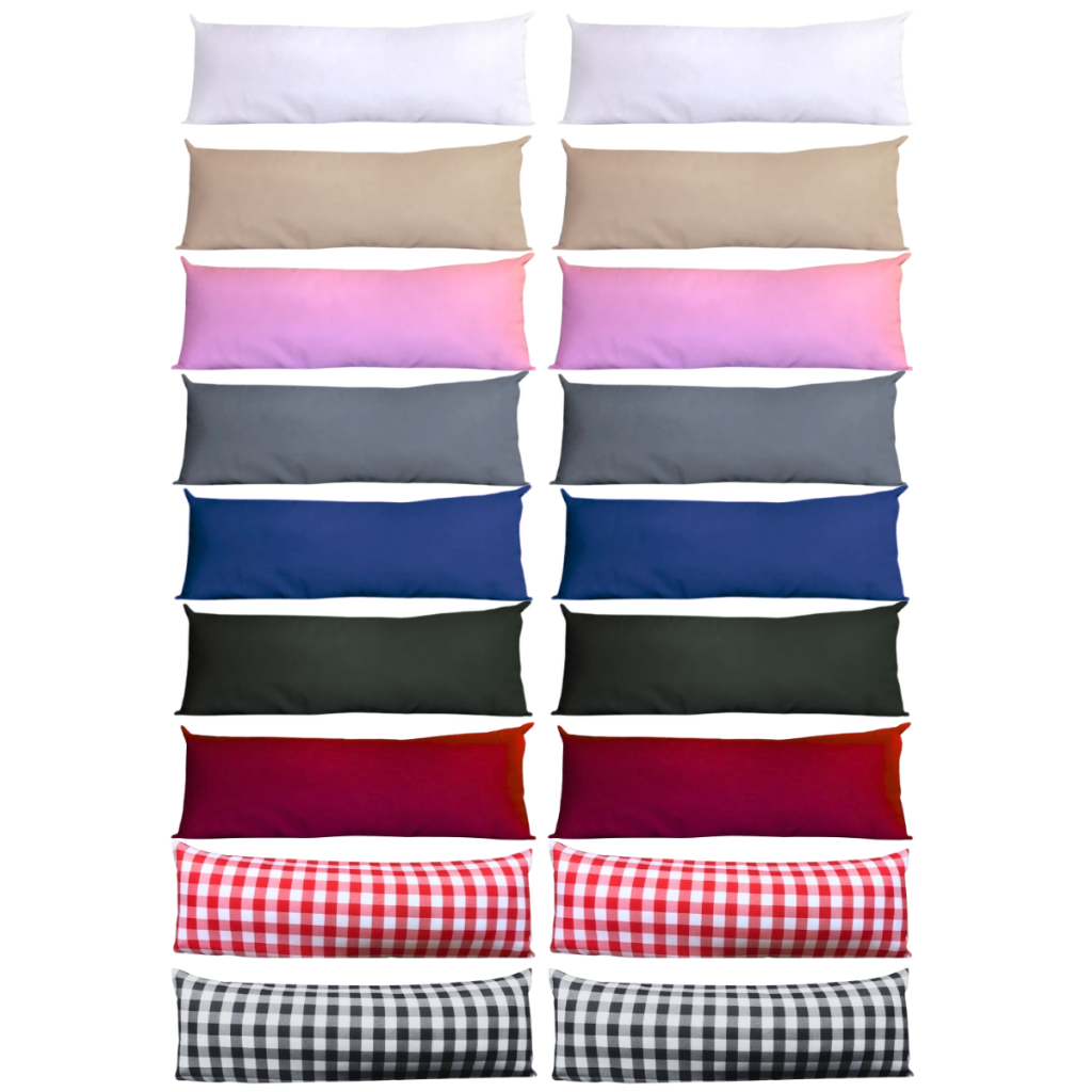 Capa 100X60 02 Peças Zíper Para Almofada Decorativa Sofá Poltrona Cama Encosto Travesseiro 60x100