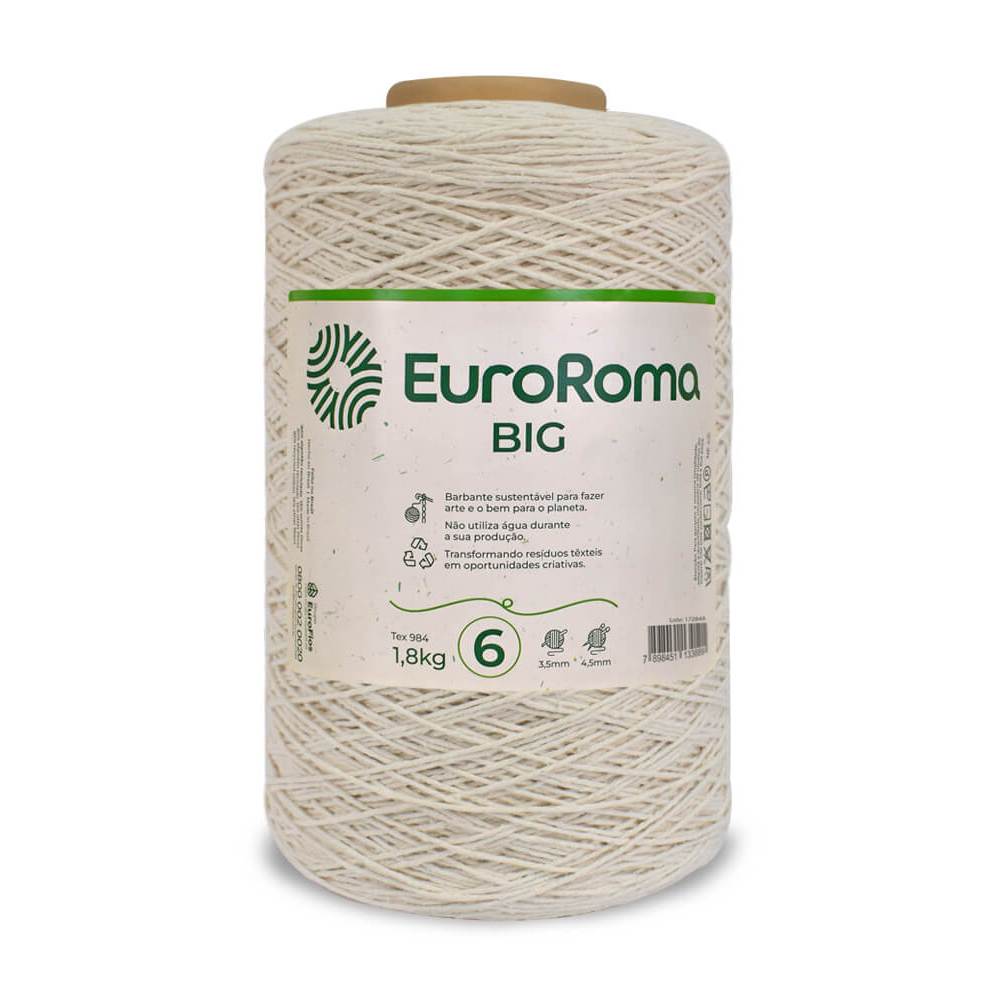 Barbante EuroRoma Crochê Cru N°6 1,8Kg em Oferta na Shopee