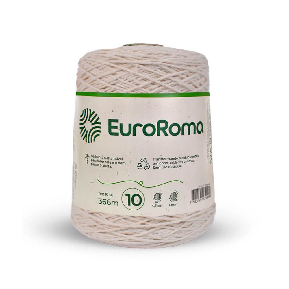 Barbante Cru N°10 EuroRoma 600g em Oferta na Shopee