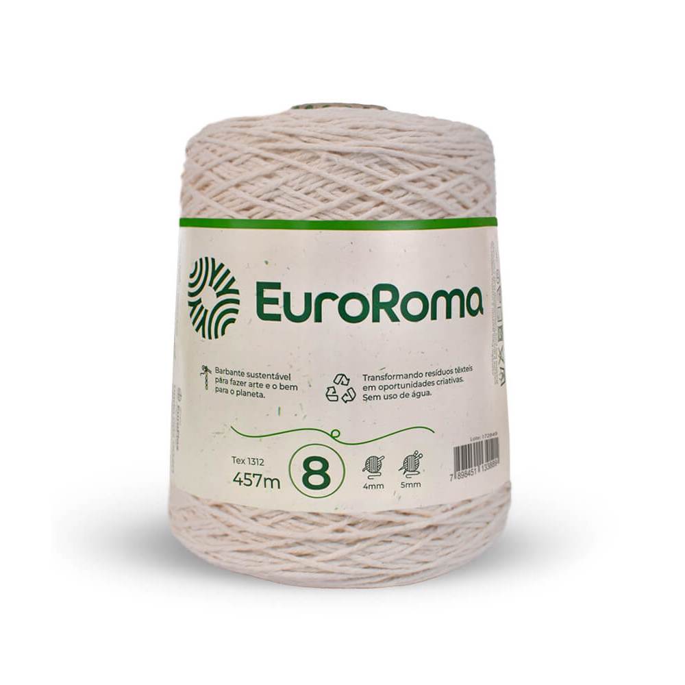 Barbante Cru N°8 EuroRoma 600g em Oferta na Shopee