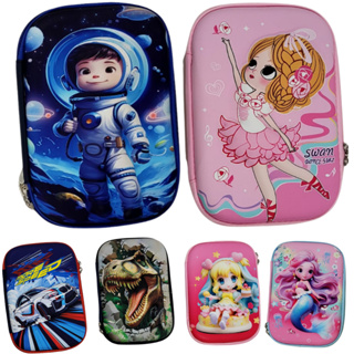 Estojo 3D Infantil Grande Escolar Menino e Menina Volta as Aulas em Oferta na Shopee