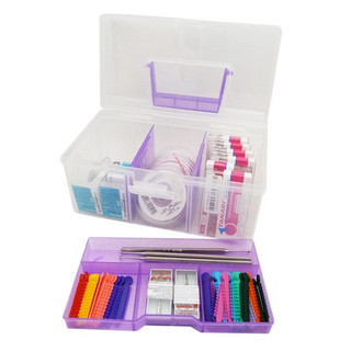 Frasqueiras Maleta Cristal 11,5X20X11 Com Divisórias Nitron Organizadora Multicolorida Multiuso Universal Vitrine