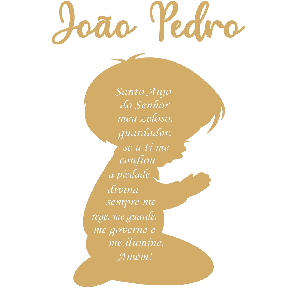 Placa Oração Menino Escrita Nome Personalizado Enfeite Decorativo Quarto Cha De Bebe