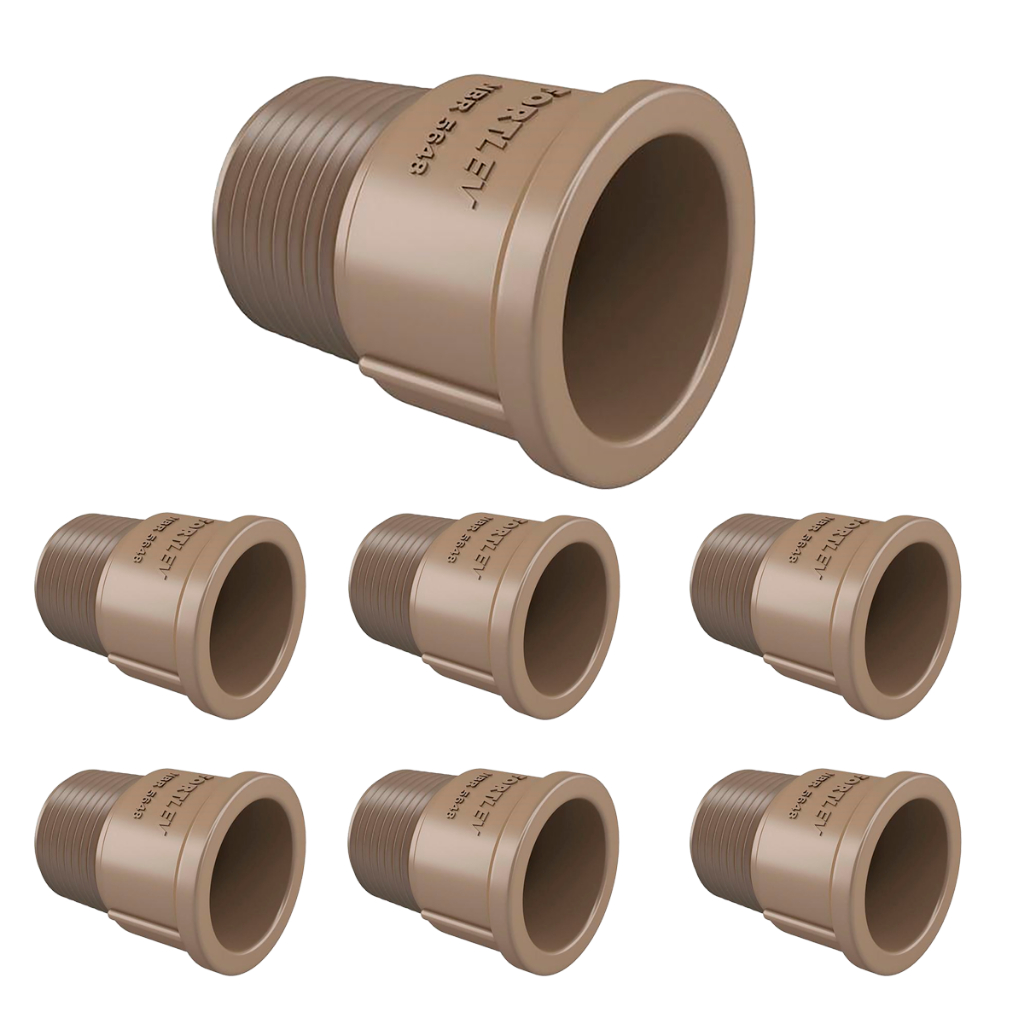 Pacote 25 unid Adaptador Soldável PVC Curto 50mm X 1.1/2" Fortlev em Oferta na Shopee