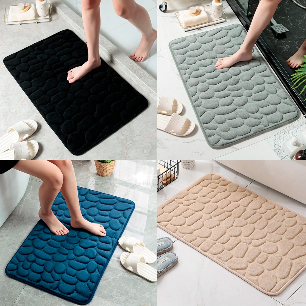 Tapete De Banheiro Antiderrapante Super Soft Macio Luxo 60cmx40cm