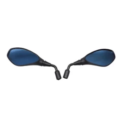 Espelho Retrovisor Modelo BMW Gs800 Lente Azul Haste Curta 9cm Rosca M10 Honda