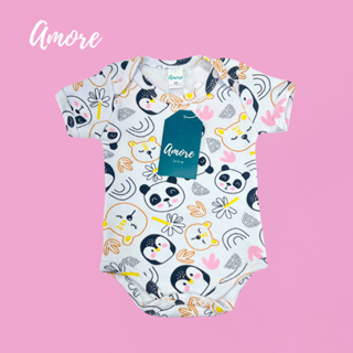 Roupa de Bebê Body Manga Curta Amiguinha Suedine 100% Algodão em Oferta na Shopee