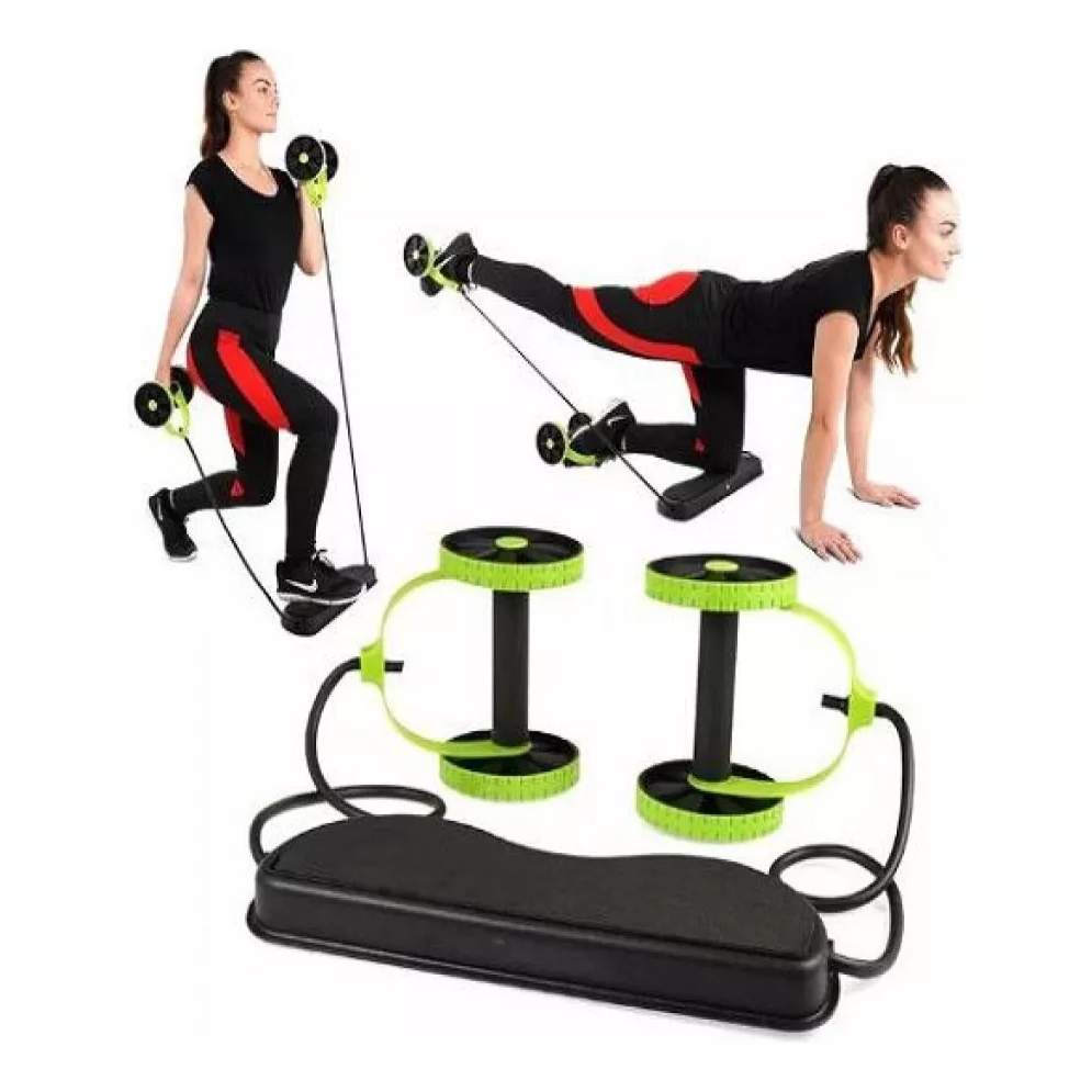 Aparelho Ginástica Portátil Aparelho Exercícios Malhar Academia em Casa Roda Abdominal Emagrecer