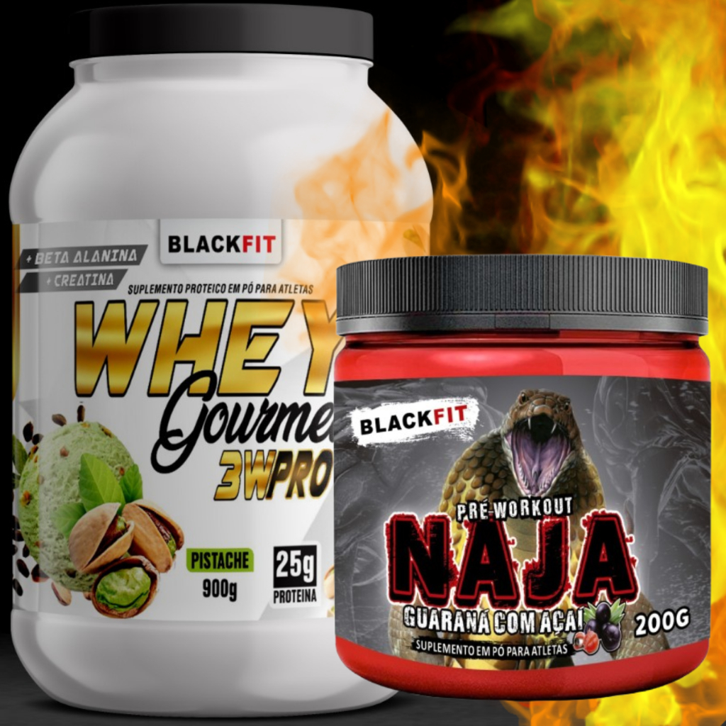 WHEY + PRÉ TREINO - MAXIMO DESENPENHO