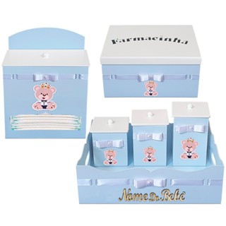 kit higiene Bebe menino Urso Príncipe em Oferta na Shopee