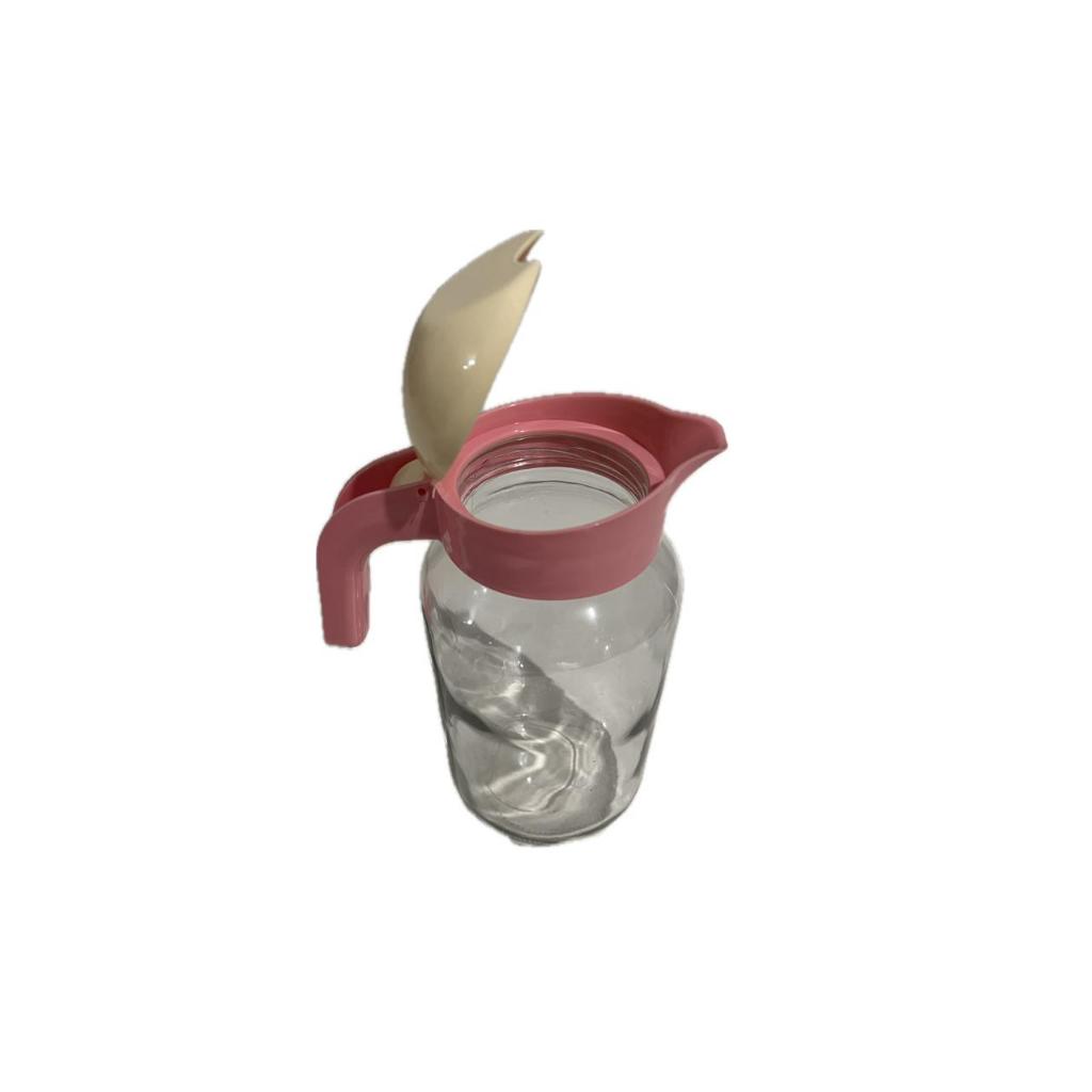 Jarra De Vidro Turquia  Lisa Com Tampa - 1500 ML