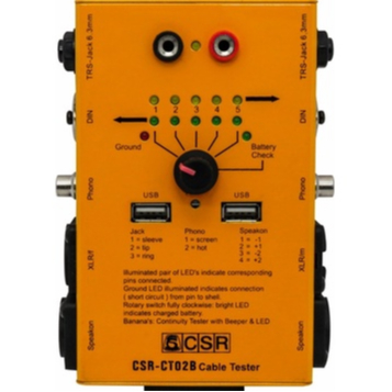 Testador De Cabos De Áudio E Usb Csr Connectest Ct02b Com Nota Fiscal