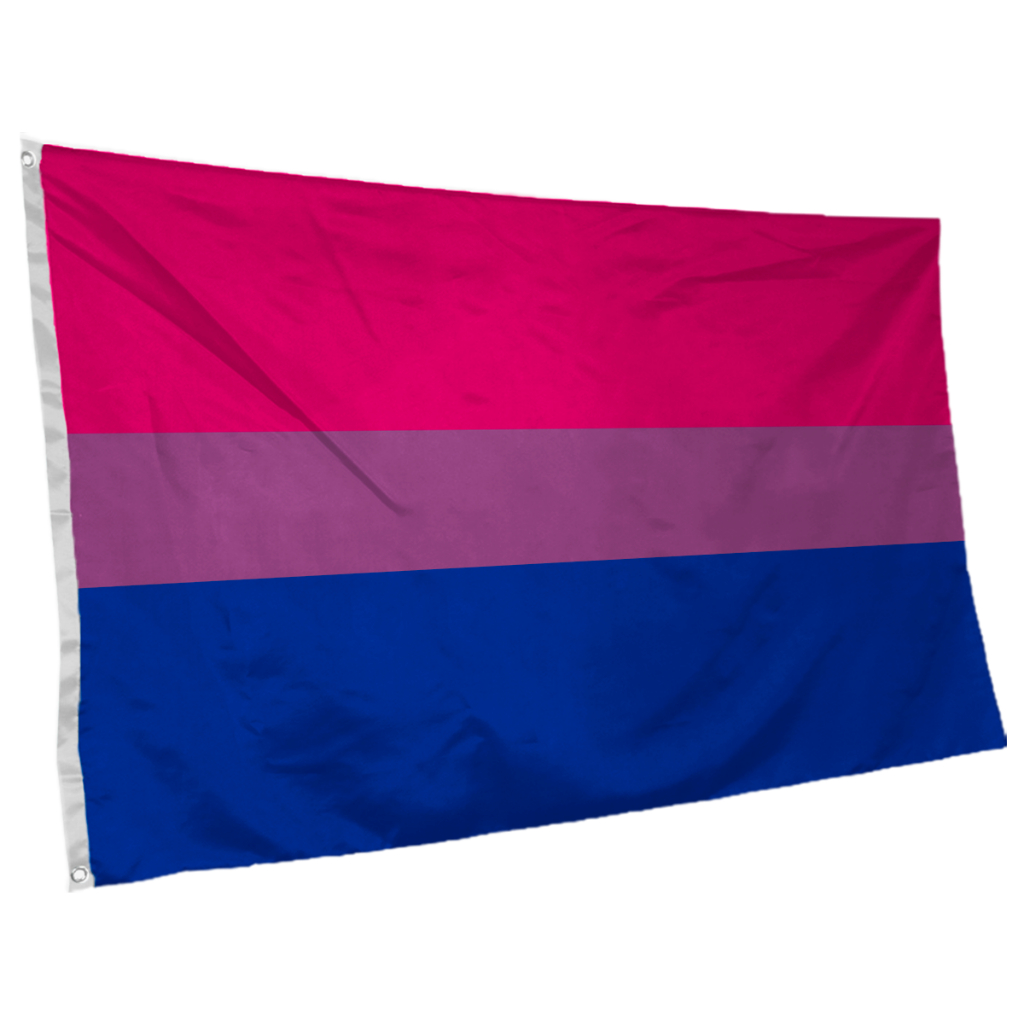 Bandeira Bissexual - Orgulho Bi 145cm x 90cm da Marca Suarez Bandeiras - Cores Nítidas Com ilhós