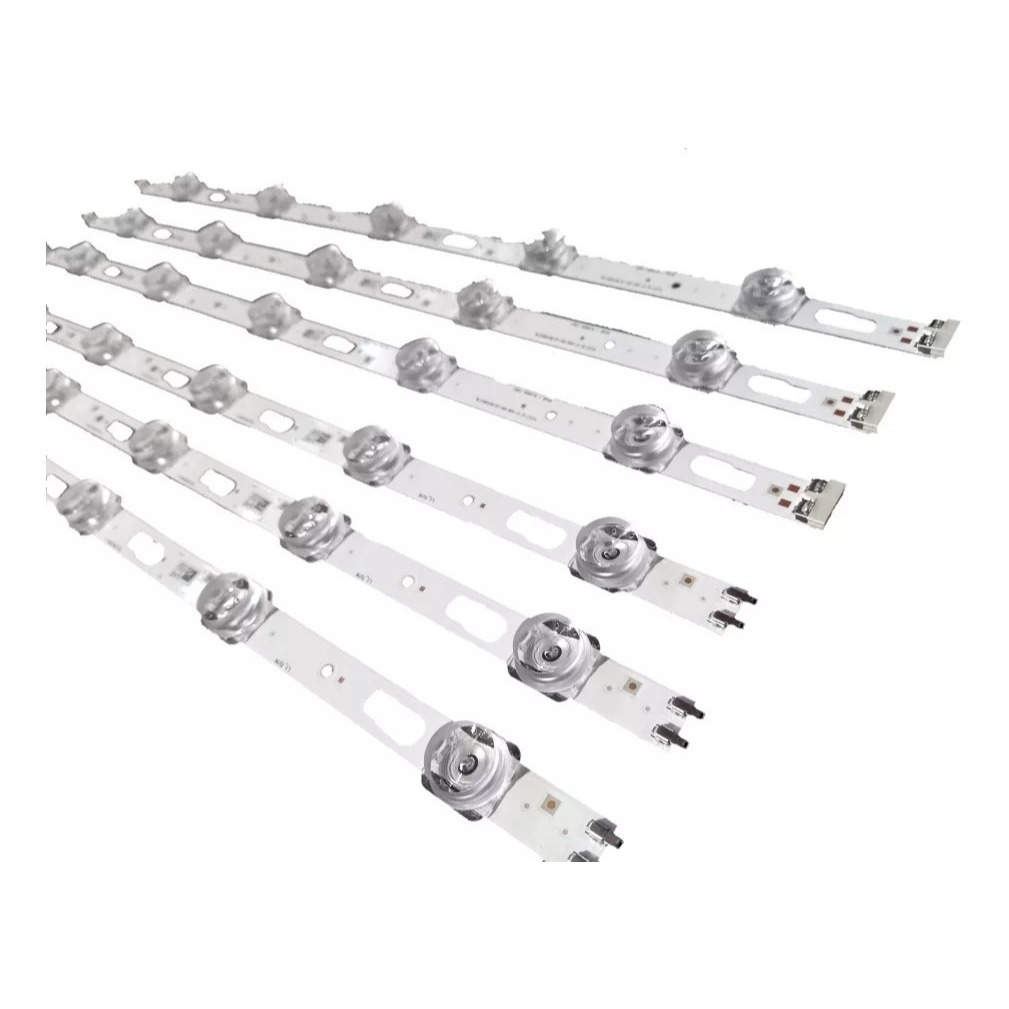 Kit Barra LED UN43TU7000G UN43TU8000G UN43AU7700G UN43CU7700G BARRAMENTO TV SAMSUNG - Kit 6 Barras