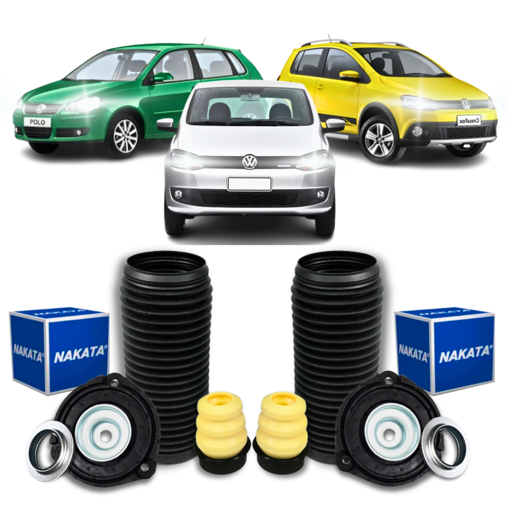Kit Coxim Batente Coifa Rolamento Amortecedor Dianteiro Volkswagen Fox Polo Cross E Spacefox Nakata