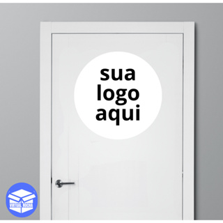 Quadro Decorativo Placa Porta Redonda Sua Logo Personalize Seu Gosto MDF 25x25 em Oferta na Shopee