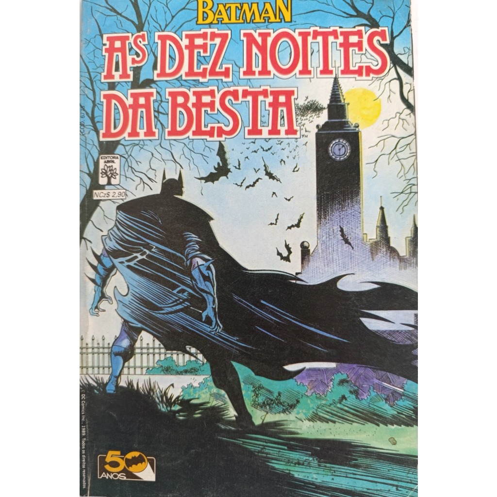 Batman: As Dez Noites Da Besta , Uma Obra-prima Das Histórias Em Quadrinhos Escrita Por Jim Starlin. Esta Edição De 1989