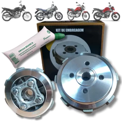 Kit Embreagem Cg Titan Fan 150 Bros 150 2004 2005 2006 2007 2008 2009 2010 2011 2012 2013 2014 2015