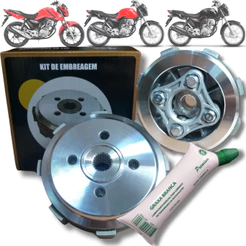 Kit Embreagem Cubo Plato Disco Honda Cg Titan Fan Cg 150 Sport Start Cargo Fan Job Mix 150 2003 - 2019