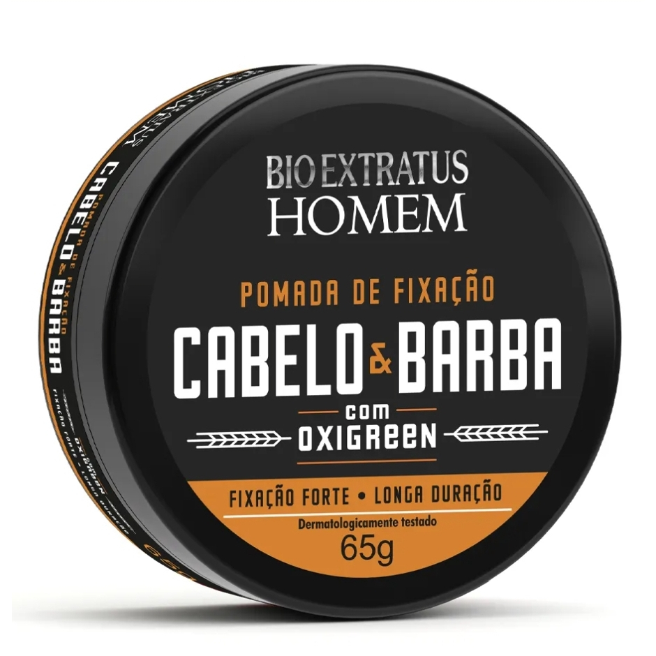 Bio Extratus Pomada de Fixação Cabelo e Barba Homem - Fixação Forte 65Gr em Oferta na Shopee