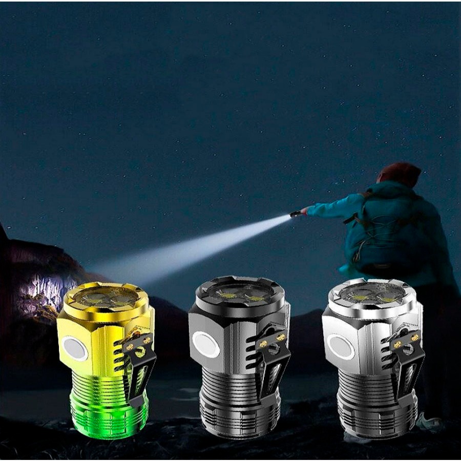 Lanterna Alemã Super Poderosa Recarregável Brilhante em Oferta na Shopee