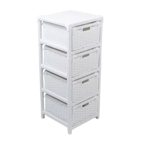 Gaveteiro Organizador Fibra Sintética 4 Gavetas 30x30x75