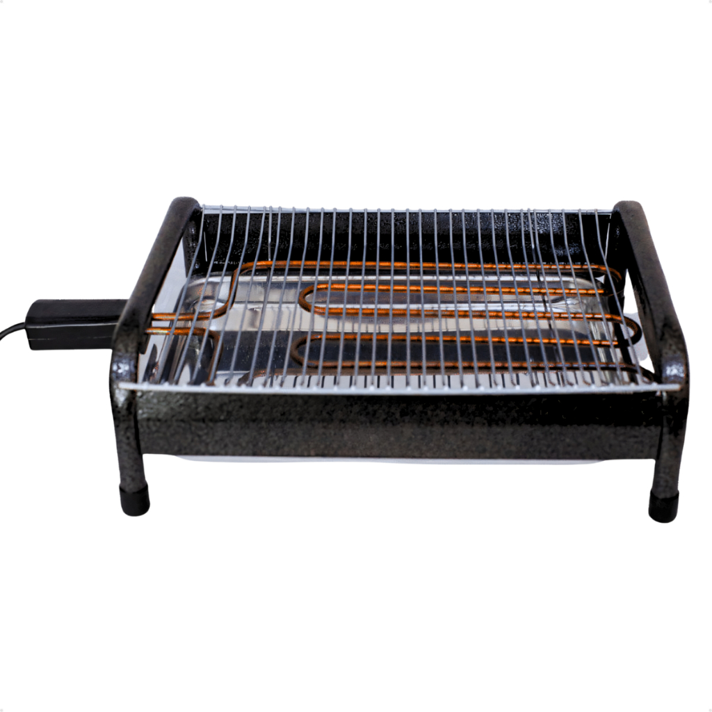 Churrasqueira Elétrica Portátil Compacta Para Casa Apartamento Com Bandeja Coletora Grill 127v/220v