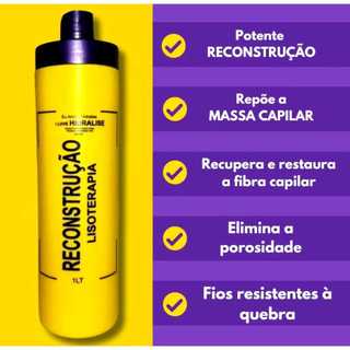 Creme de hidratação Cabelo Tratamento Capilar Lisoterapia Hidralize 1L Reconstrução Capilar