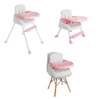 Cadeira de alimentação bebê portatil 3 em 1 Styll Baby Seggura cadeirão ROSA em Oferta na Shopee