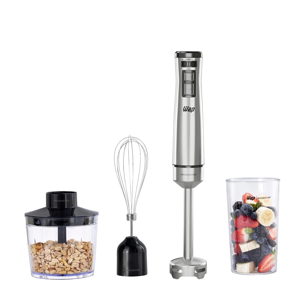 Mixer Mistuador de Alimentos WAP WB2000 3 em 1 Inox Preto e Inox em Oferta na Shopee