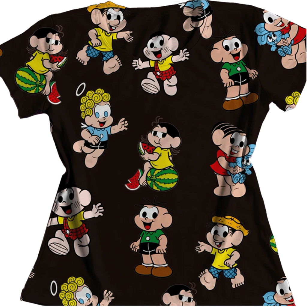 Blusa Camisa Feminina Desenhos em Oferta na Shopee